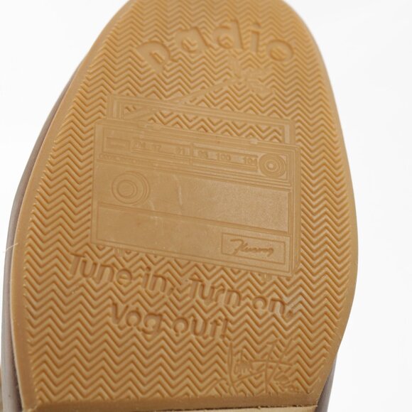 John Fluevog Mens CBC Radio Oxfords Size 8 M Brown Leather Turquoise Dress Shoe - Picture 9 of 16